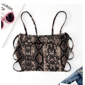 Women's Sexy Strappy Open Back Cami Tank Top